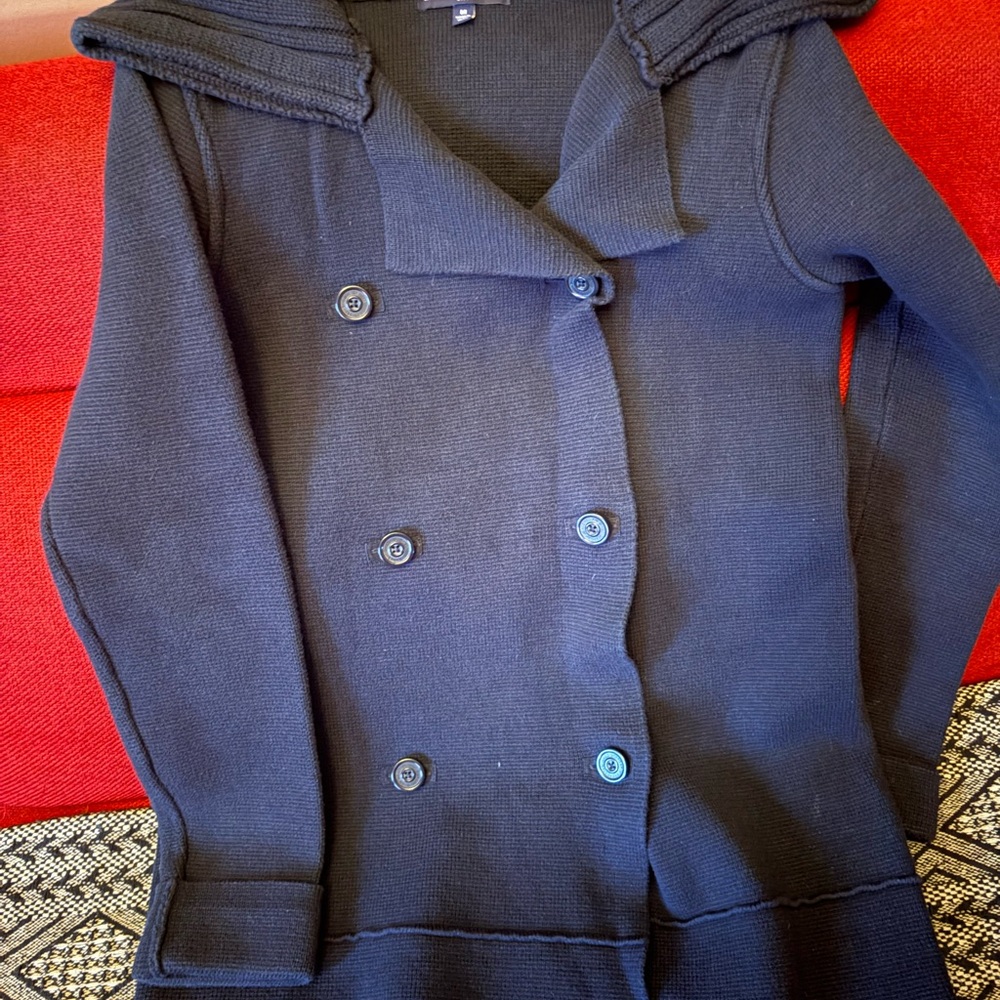The Gap Double-Breasted Knit Cardigan